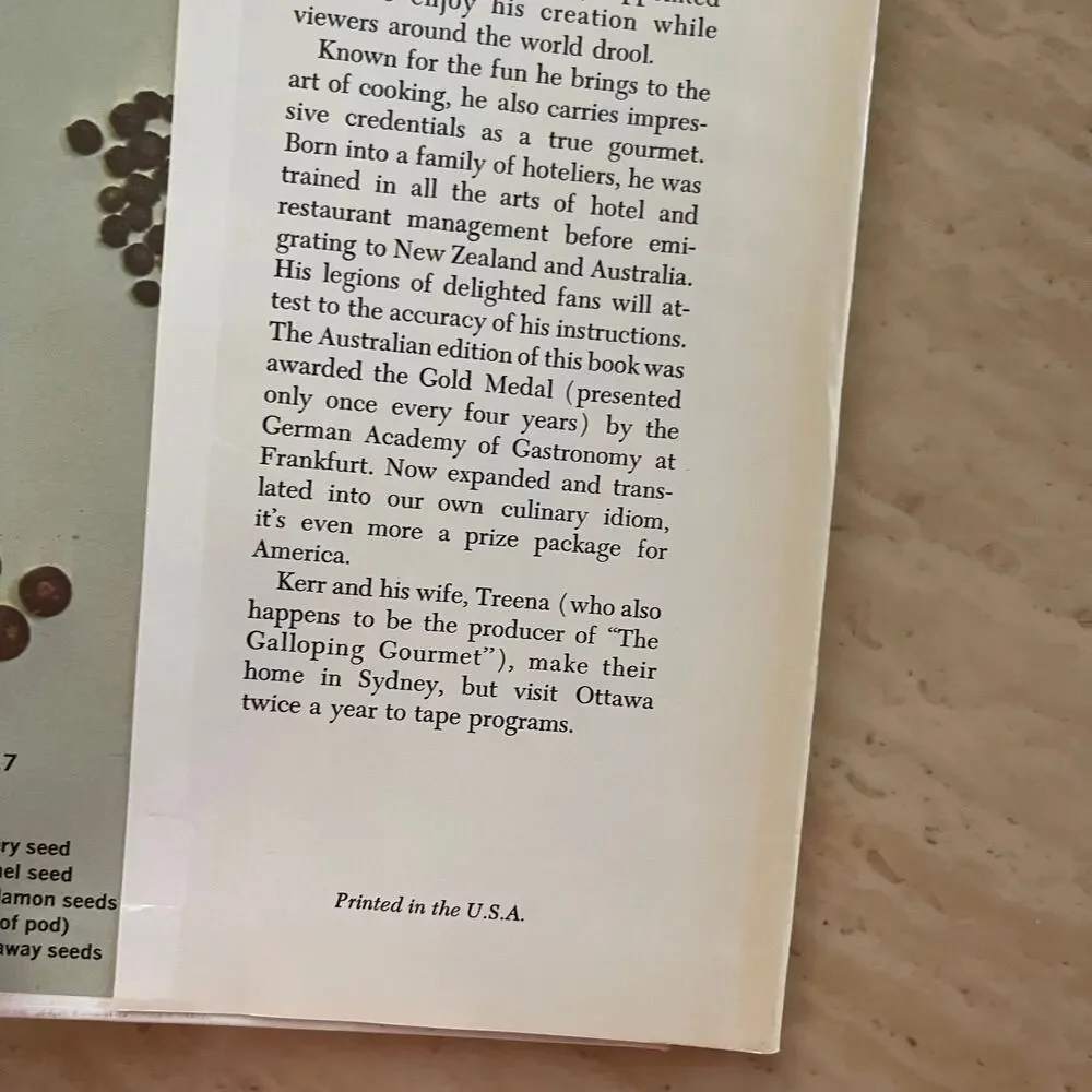 The Graham Kerr Cookbook The Galloping Gourmet Vintage 1969